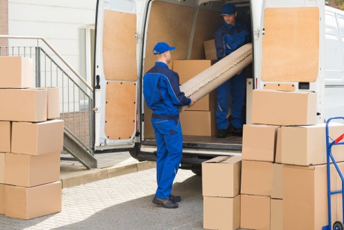 Commercial moving team planning an office relocation in Greenwich