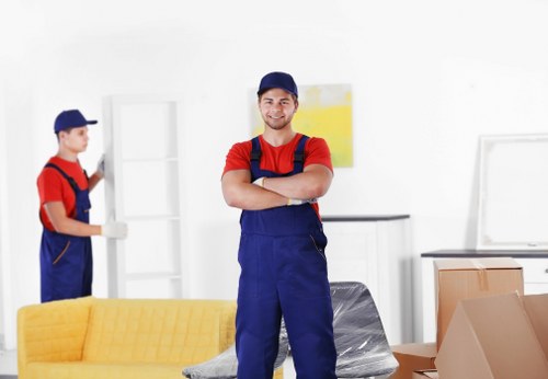 Customer complaint being documented during a man and van move