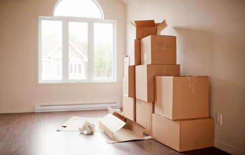 Furniture and office equipment prepared for relocation in Greenwich