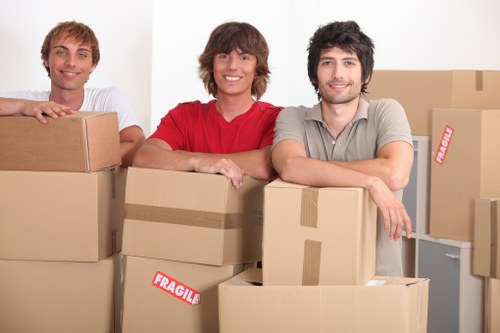 Furniture and electrical items separated for charity and recycling