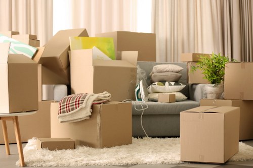 Packing and loading furniture for a Greenwich home move